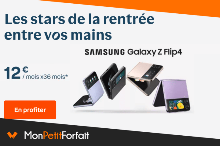 Le Samsung Z Flip 4 est en promo avec Bouygues Telecom à 12€ par mois