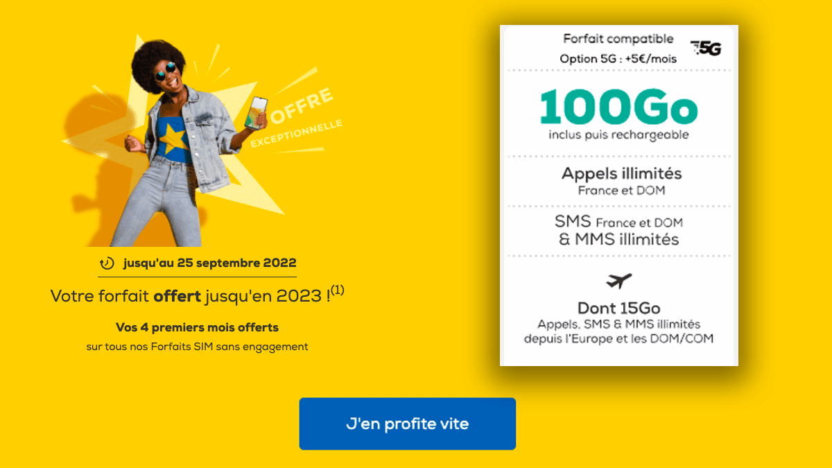 100 Go de data à 0€ avec La Poste mobile