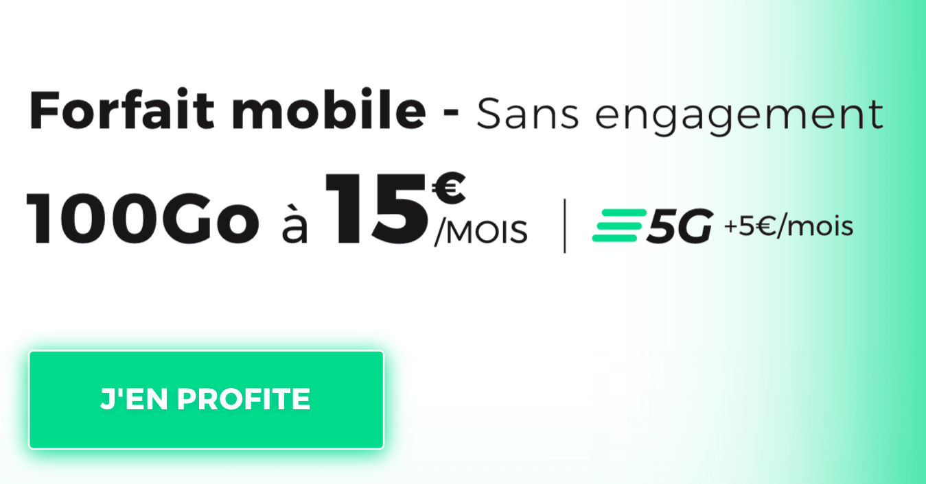 RED by SFR meilleur forfait 100 Go