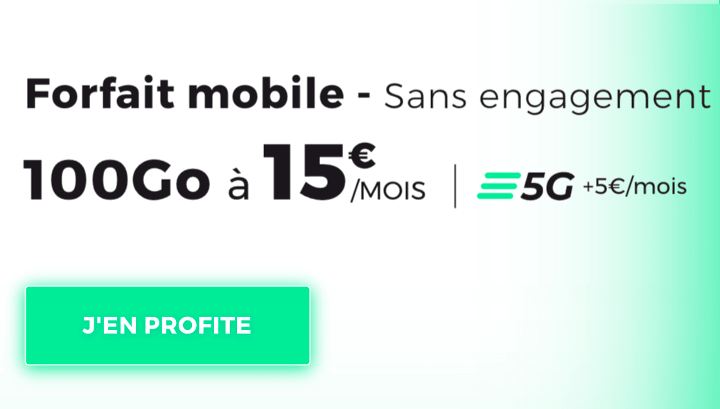 RED by SFR forfait en promo 100 Go