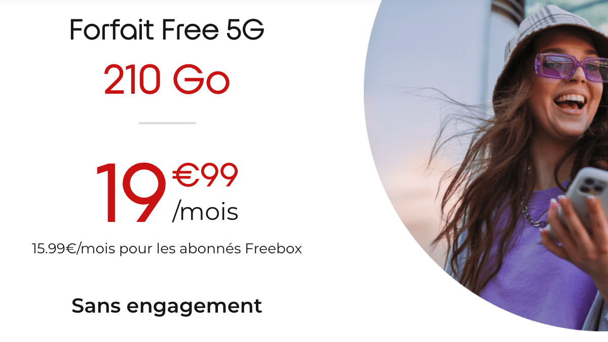 Forfait 5G Free