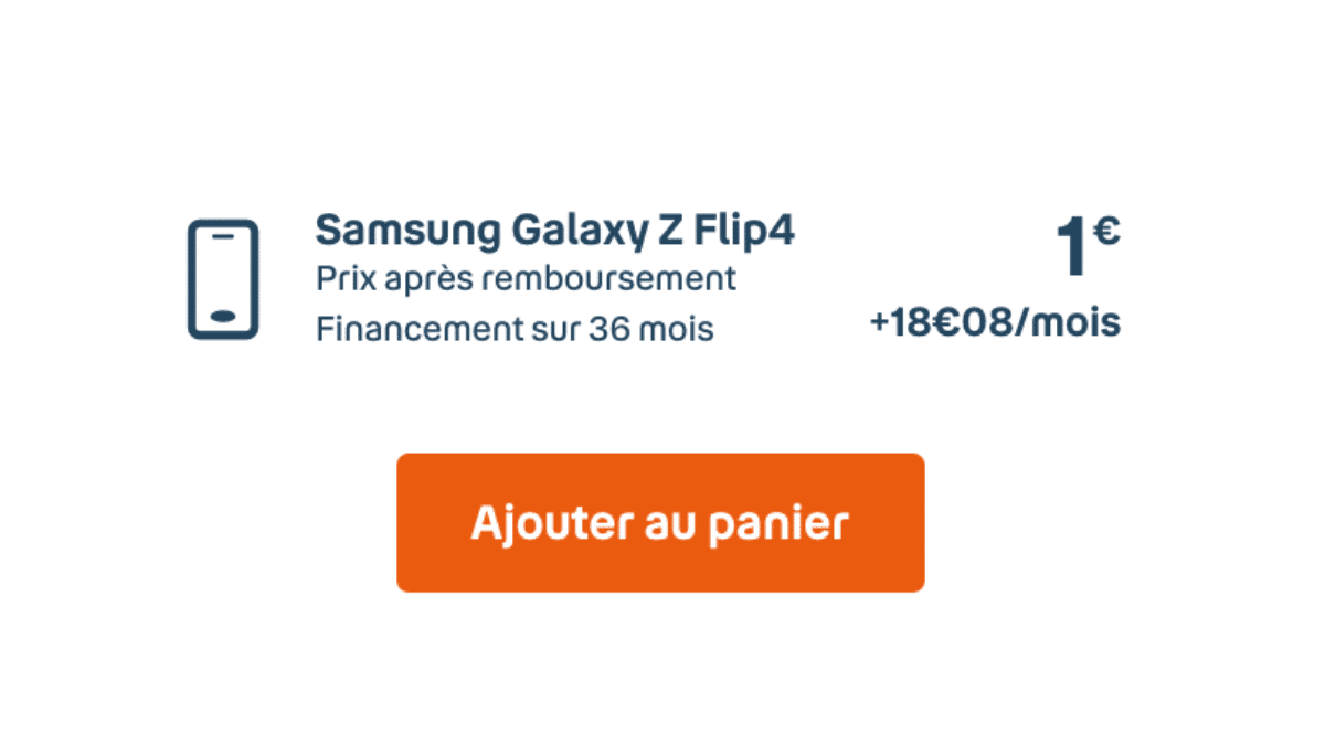Samsung Galaxy Z Flip 4 chez Bouygues