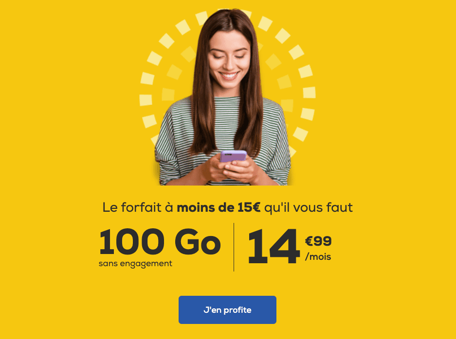 100 Go sans engagement chez La Poste Mobile
