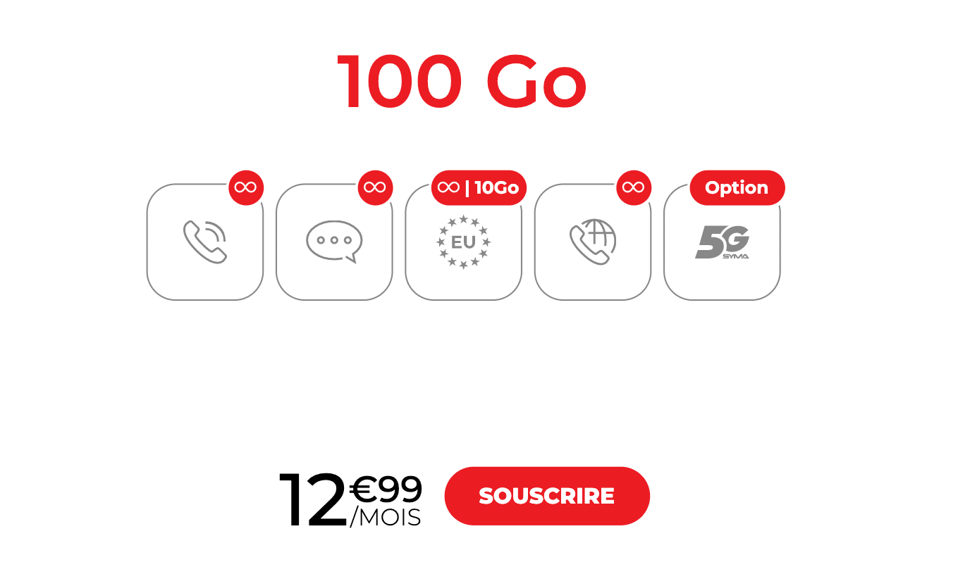 100 Go forfait pas cher
