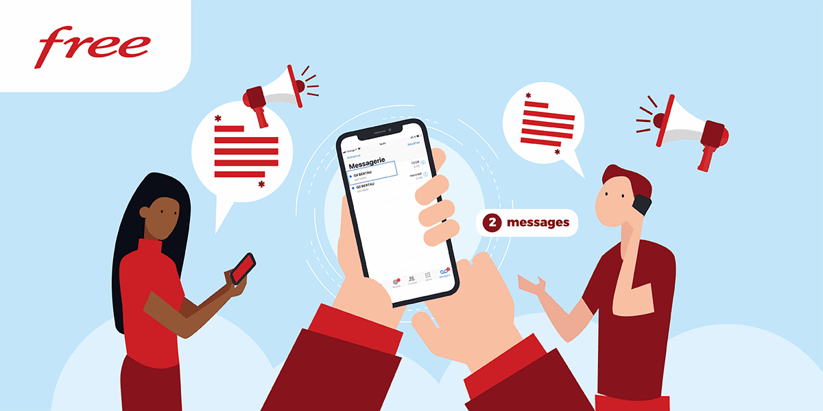 La messagerie vocale Free à l'étranger