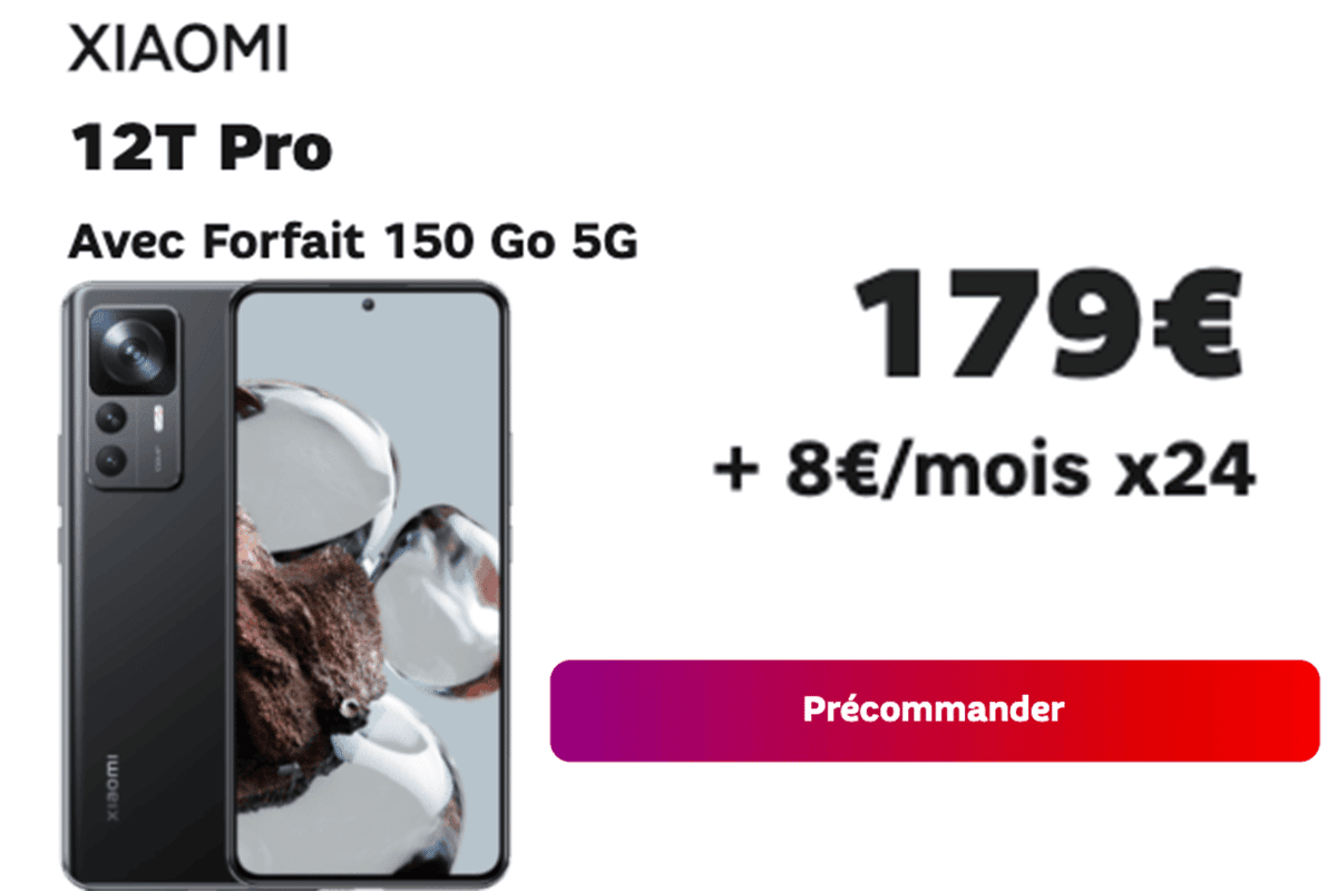 Précommande Xiaomi 12T Pro