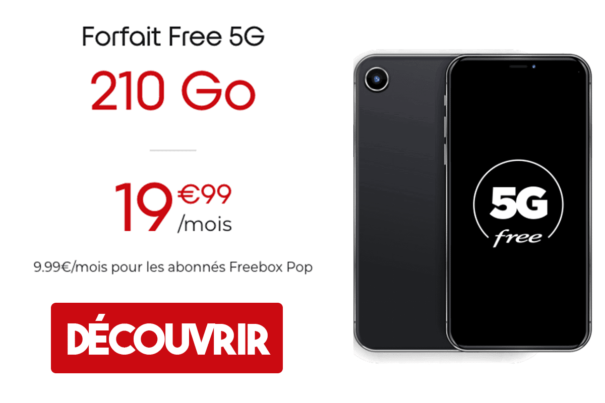 Forfait mobile 5G Free