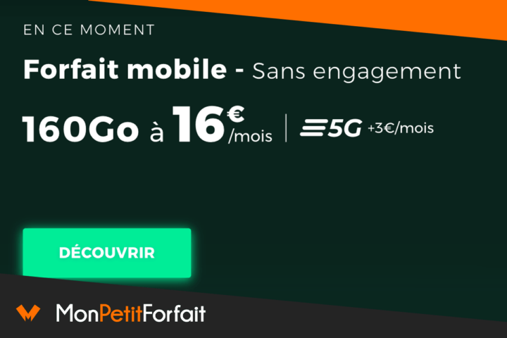 Forfait en promo RED by SFR 160 Go