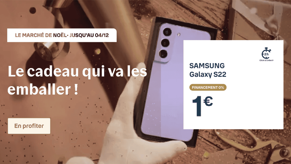 Samsung S22 offre de Noël Bouygues