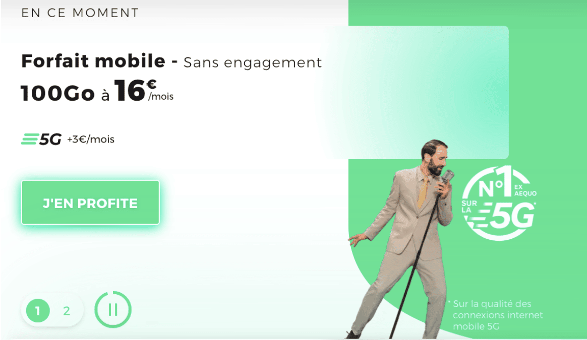 100 GB in RED by SFR A smartphone with a 100 GB plan
