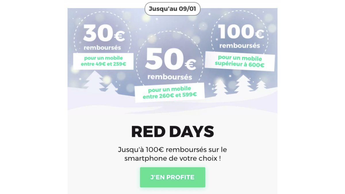 RED Days sur les smartphones