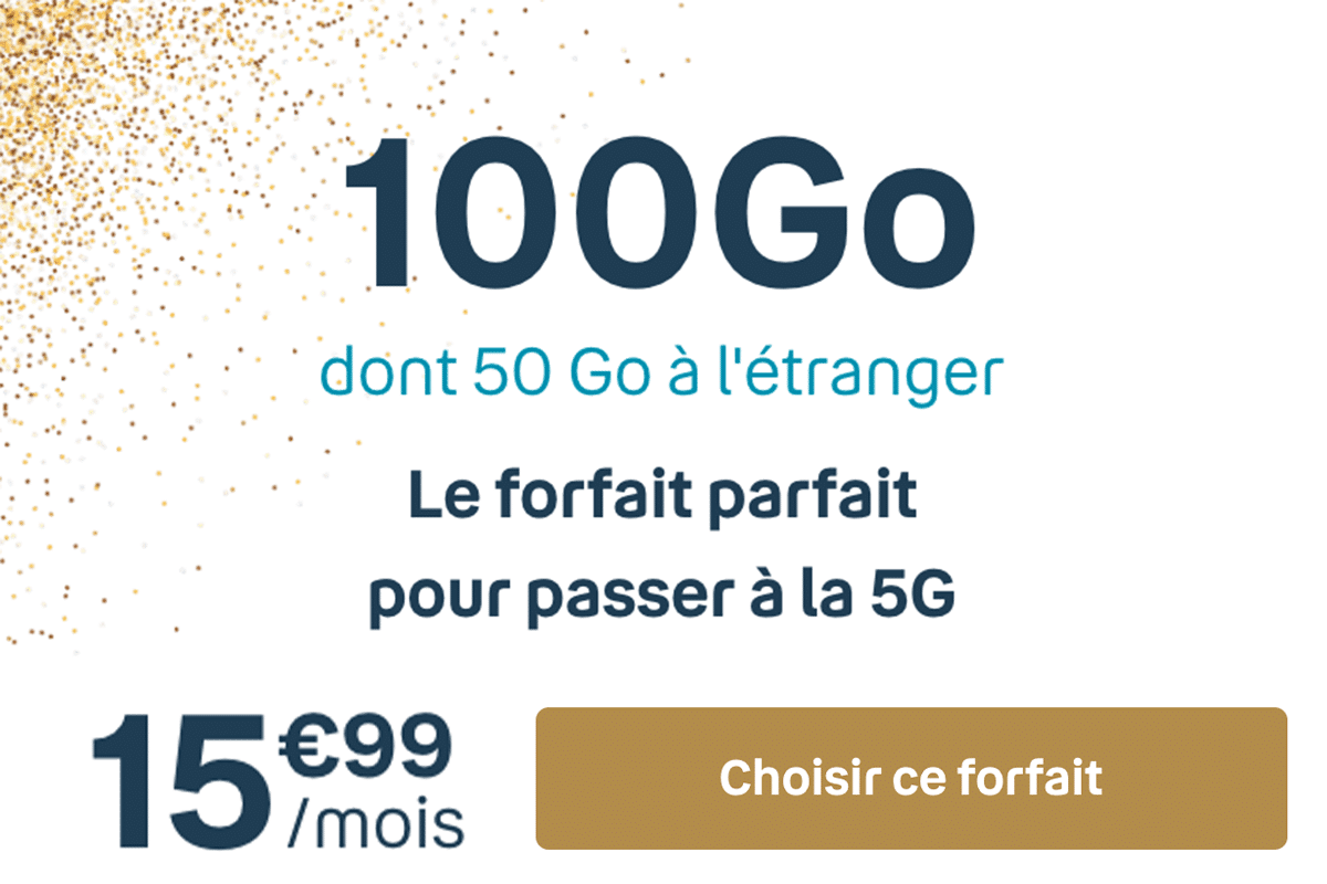Forfait 5G de Bouygues Telecom avec 100 Go de data