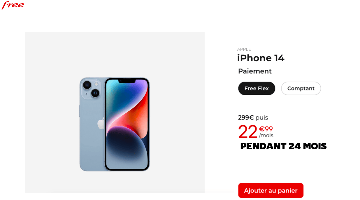 Free soldes 2023 iPhone 14