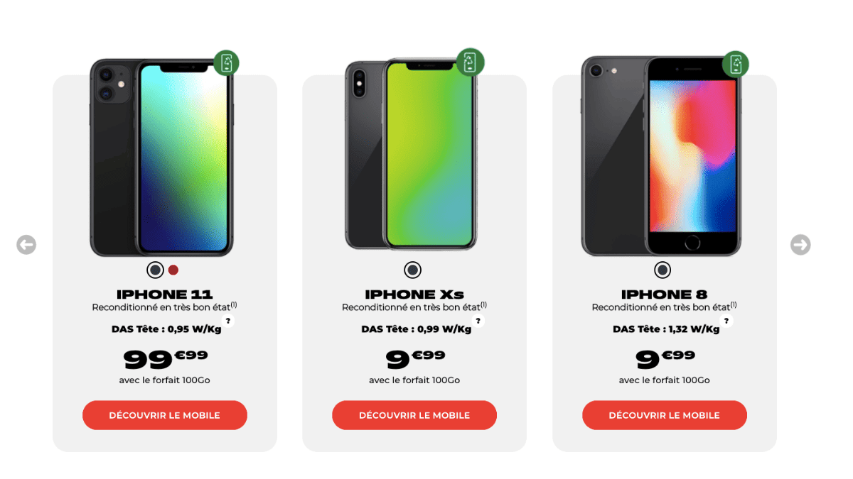 iPhone 11 sold by NRJ Mobile