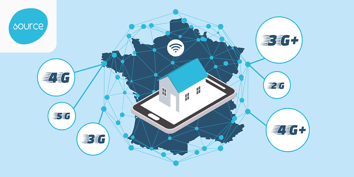 Couverture 4G et 5G au Liège 37460 - Carte réseau mobile