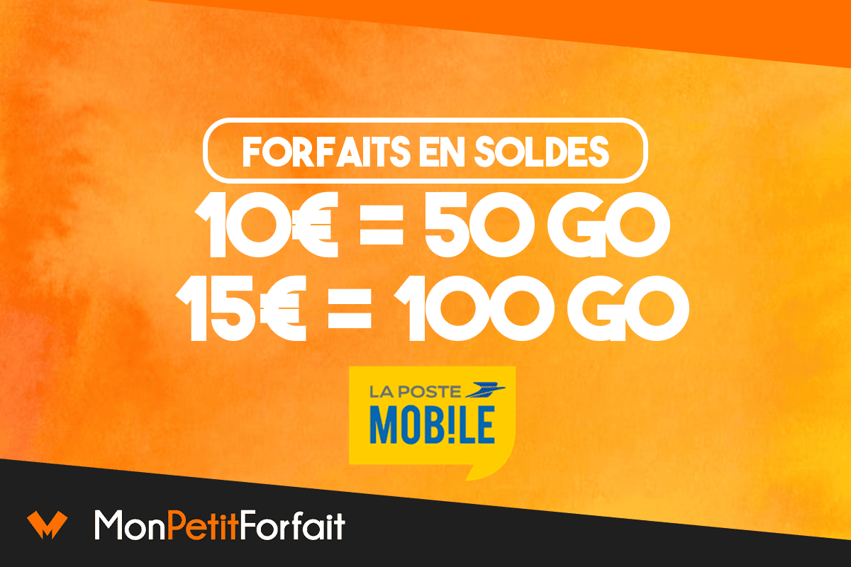 Les forfaits mobiles sans engagement de La Poste Mobile dès 10€