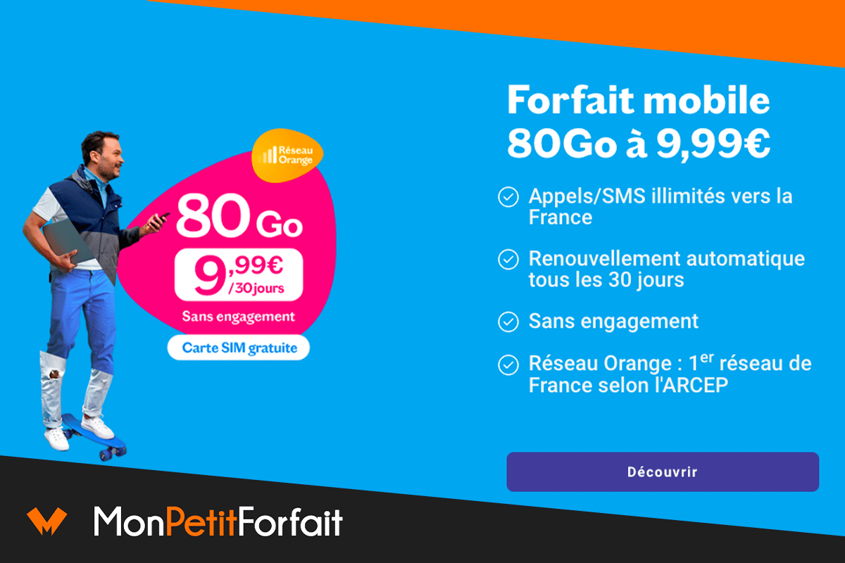Le réseau Orange dès 9,99€ voici les forfaits mobiles Lebara