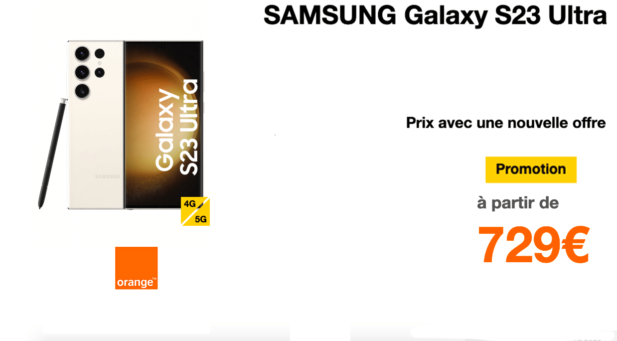 Samsung Galaxy S23 Ultra Orange