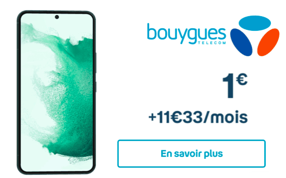 Bouygues Telecom Galaxy S22 offers for €1