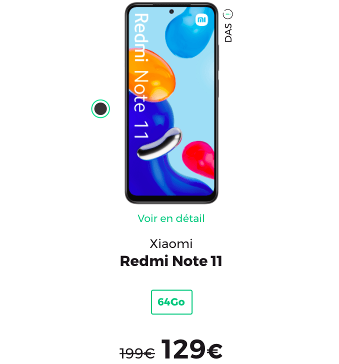 Redmi Note 11 smartphone pas cher