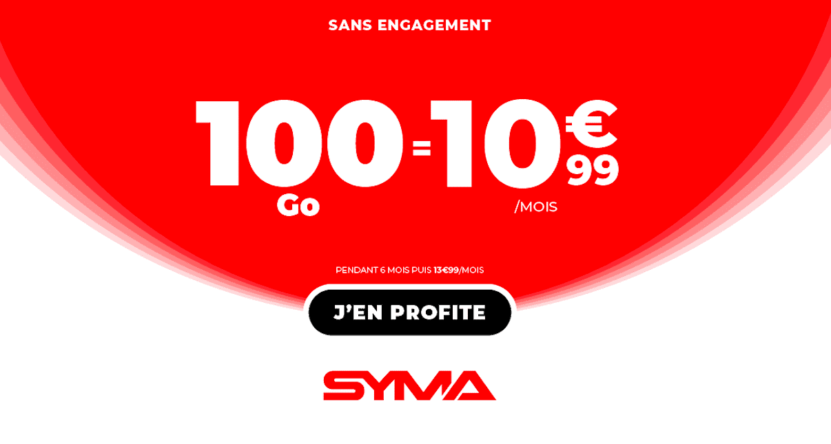 Syma Mobile forfait 100 Go
