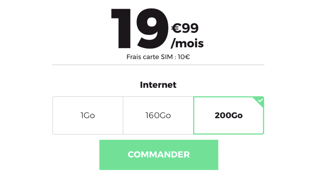 Forfait 200 Go chez RED by SFR