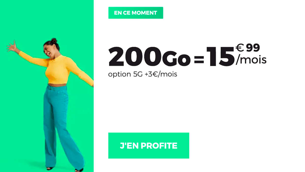 Le forfait en promo 200 Go de RED by SFR