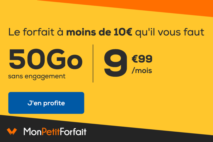 Forfaits mobiles 50 Go LPM et Prixtel