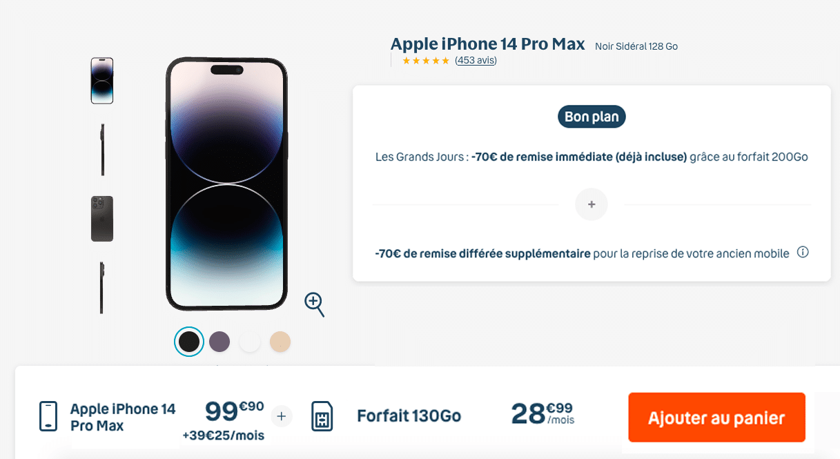 iPhone 14 Pro Max Bouygues