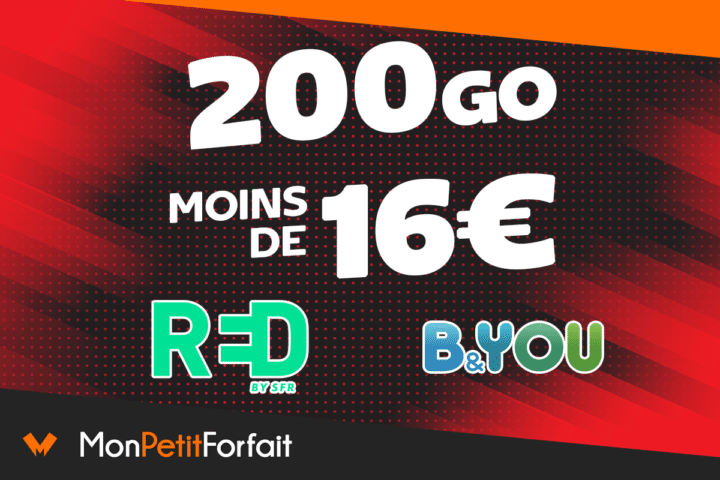 Forfait mobile 200 Go RED by SFR B&You