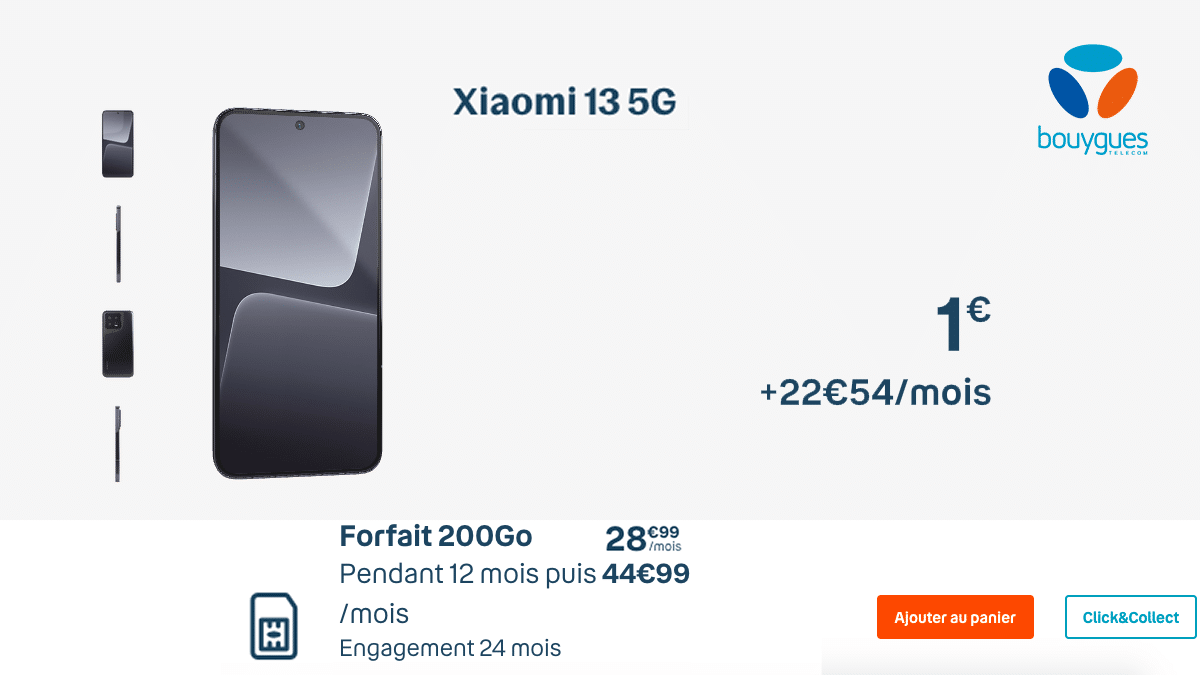 Xiaomi 13 promo Bouygues