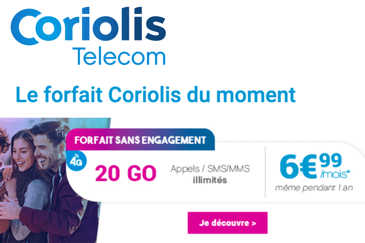 Forfait en promotion Coriolis Telecom