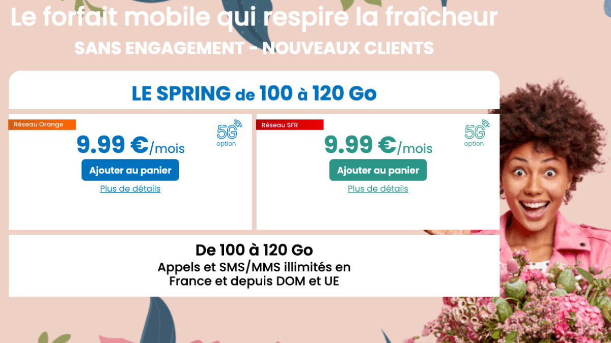 Forfait 100 Go "Le Spring"