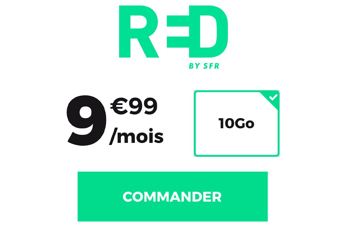 RED forfait mobile 10 Go