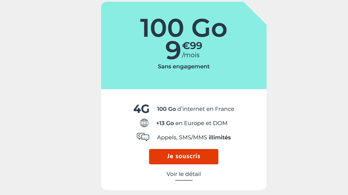 100 Go sans engagement chez Cdiscount Mobile