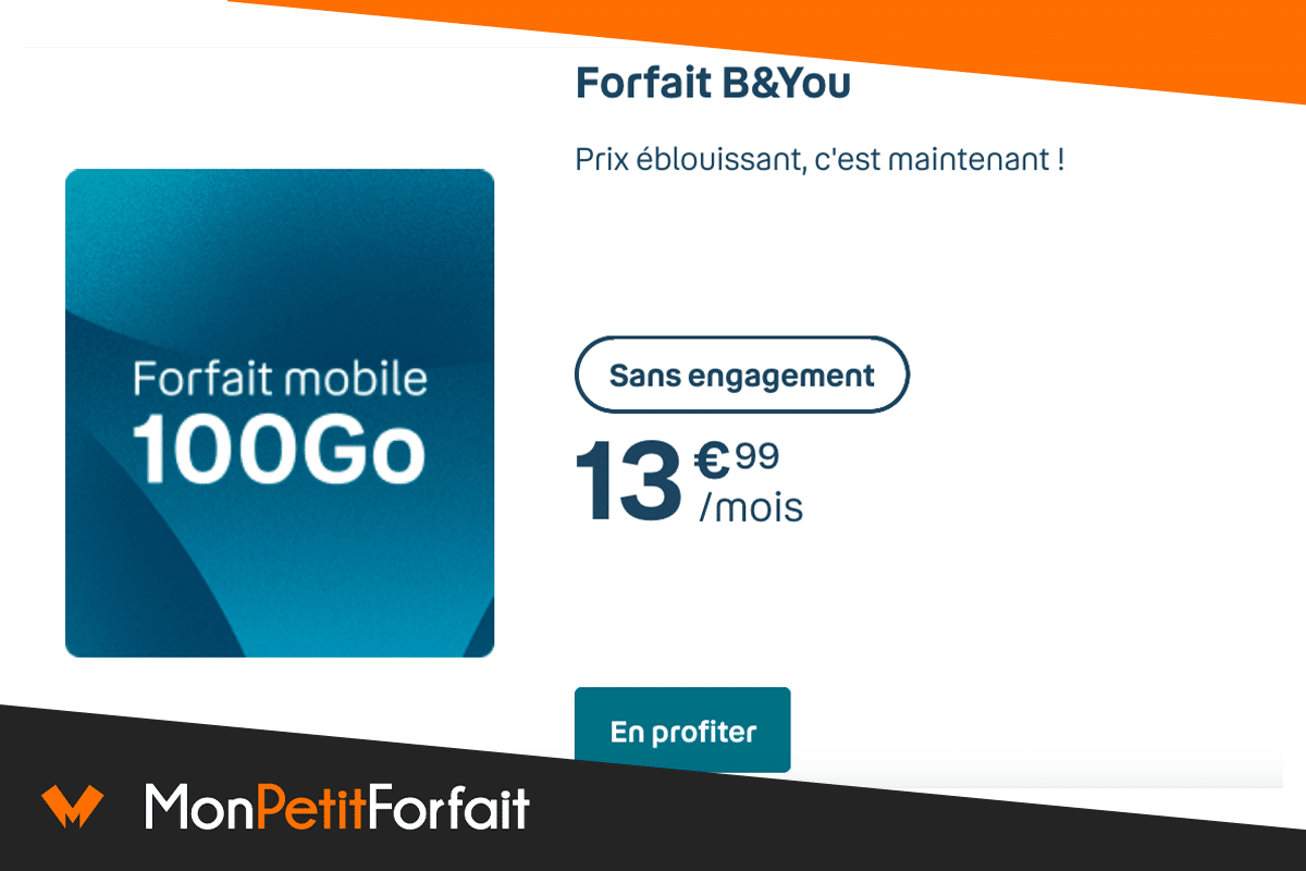 Nouvelle gamme B&You : quel forfait pas cher choisir, dès 7€ — free download