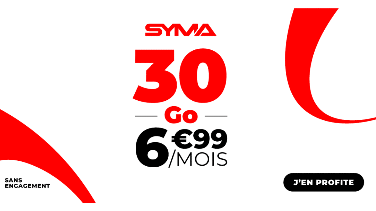 Forfait 30 Go de Syma Mobile