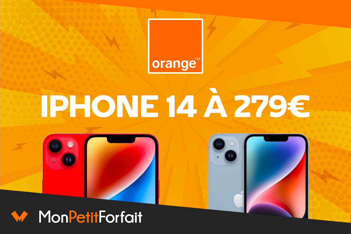 L'iPhone 14 est à 279€ avec la nouvelle promotion d'Orange