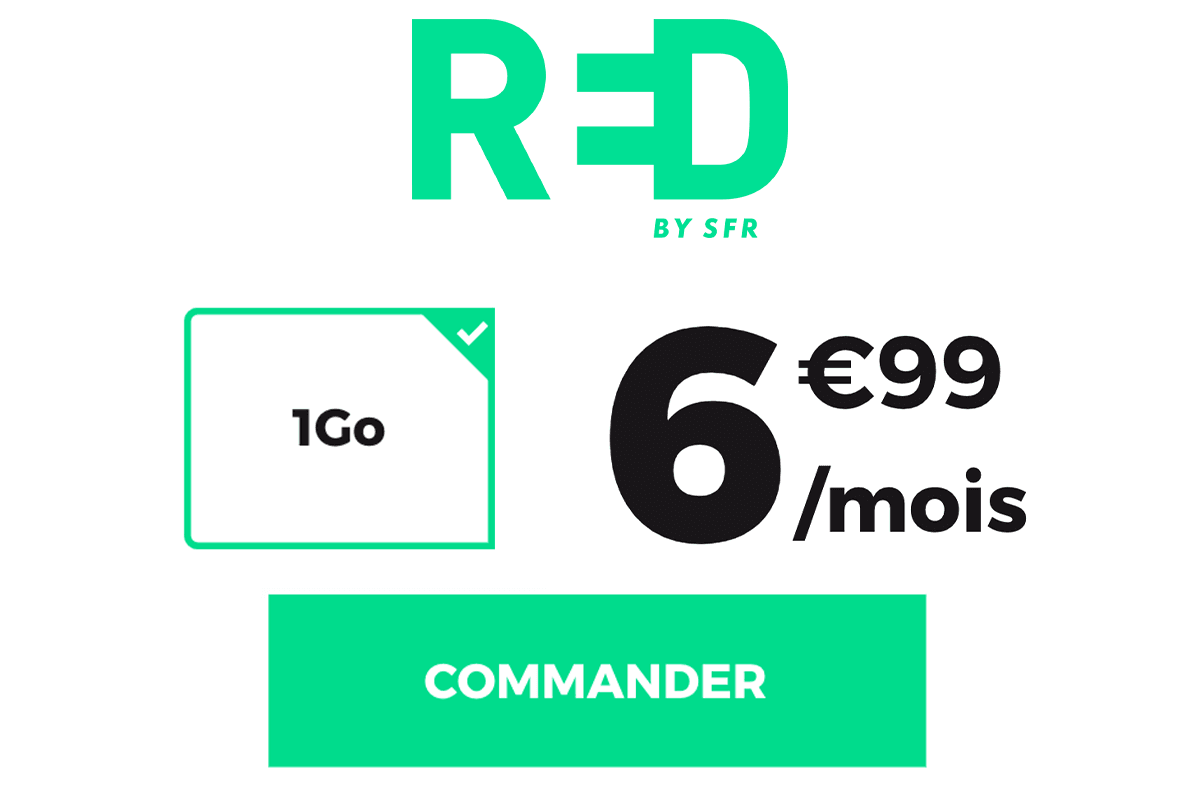 RED by SFR forfait mobile 1 Go