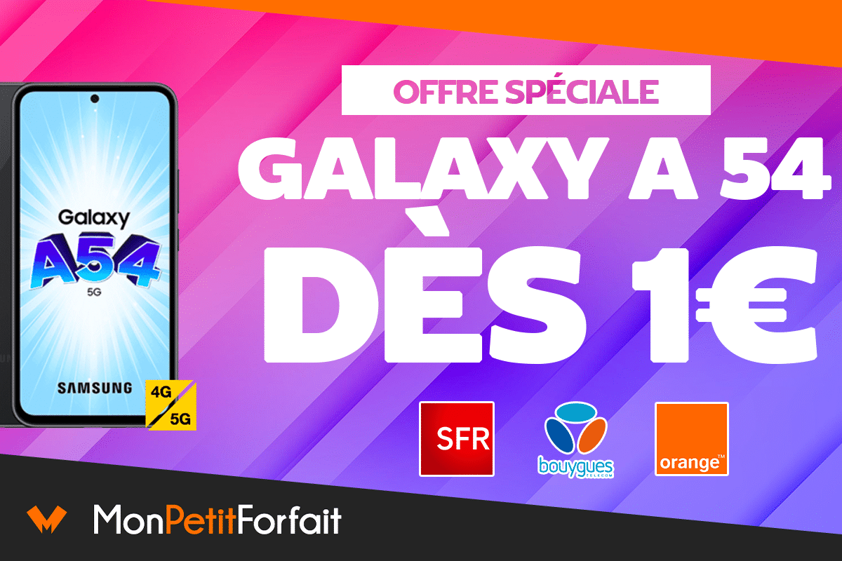 Le Samsung Galaxy A54 déjà en promo avec les forfaits mobiles