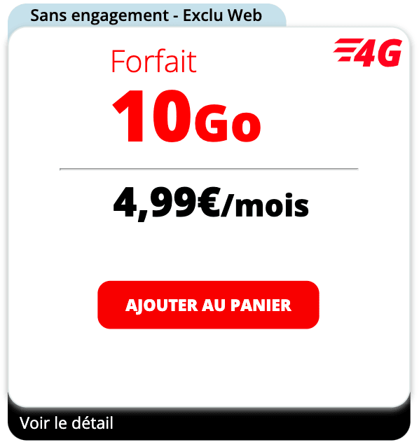 Auchan télécom forfait mobile pas cher 10 Go