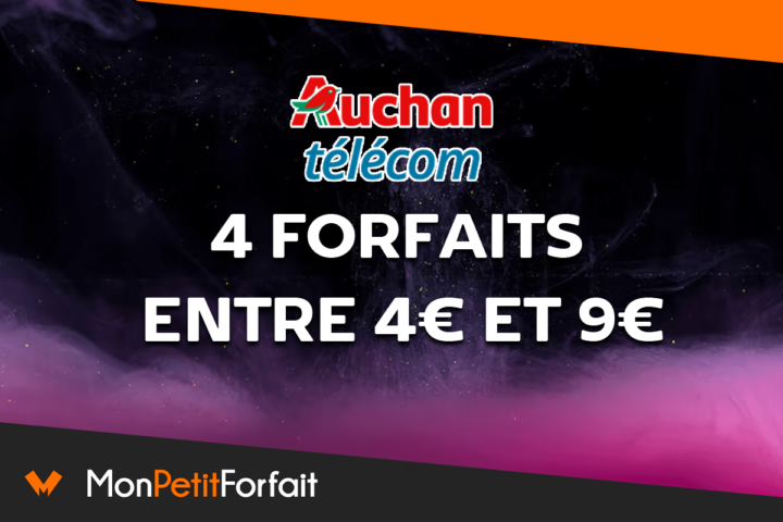 Forfaits mobiles Auchan 4 promos