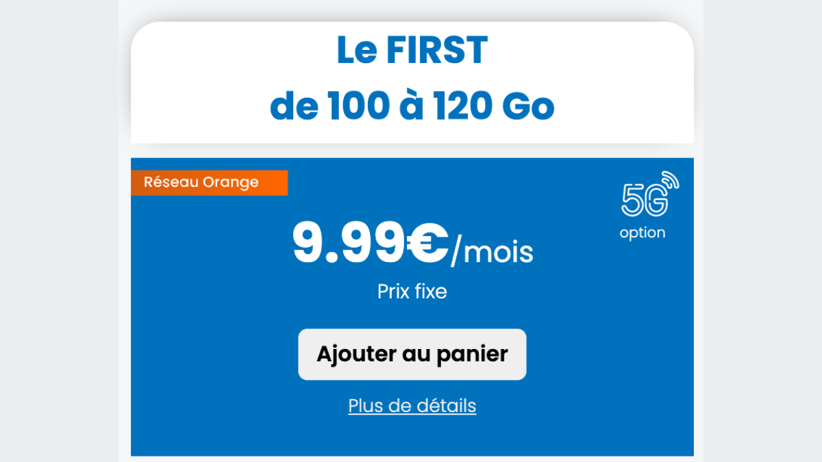 Forfait 100 Go Le First