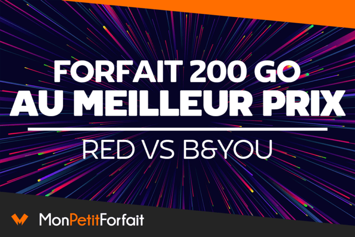 Forfait mobile 200 Go RED B&You