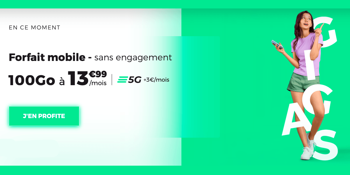RED by SFR forfait mobile 100 Go sans engagement