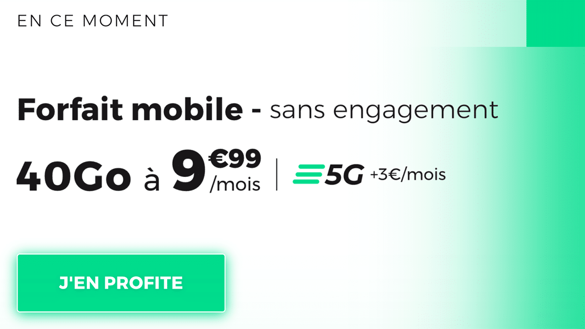 RED by SFR forfait mobile 40 Go