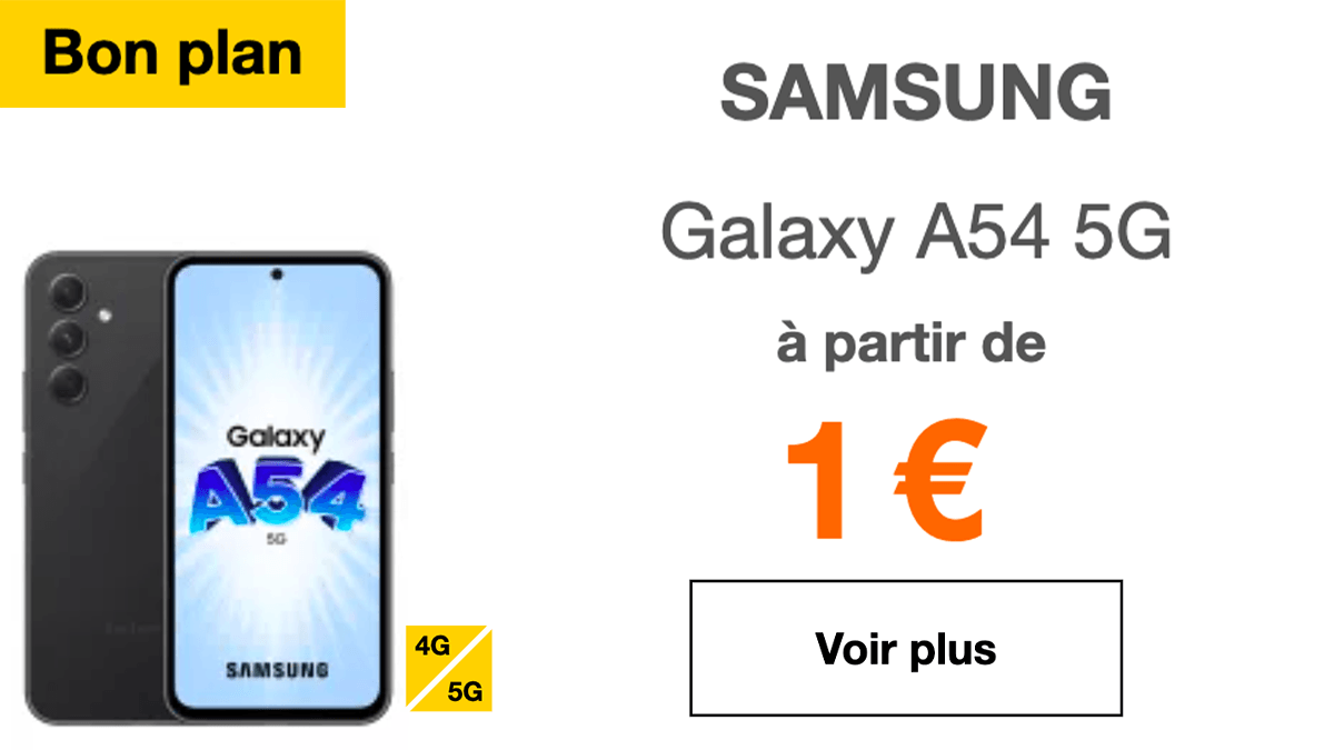 Samsung pas cher Galaxy A54