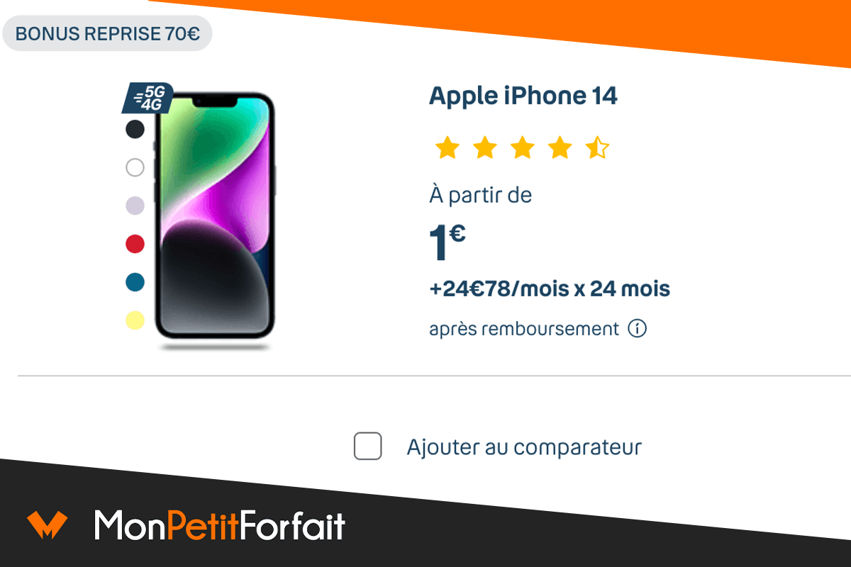 Bouygues iPhone 14 ở mức 1 €