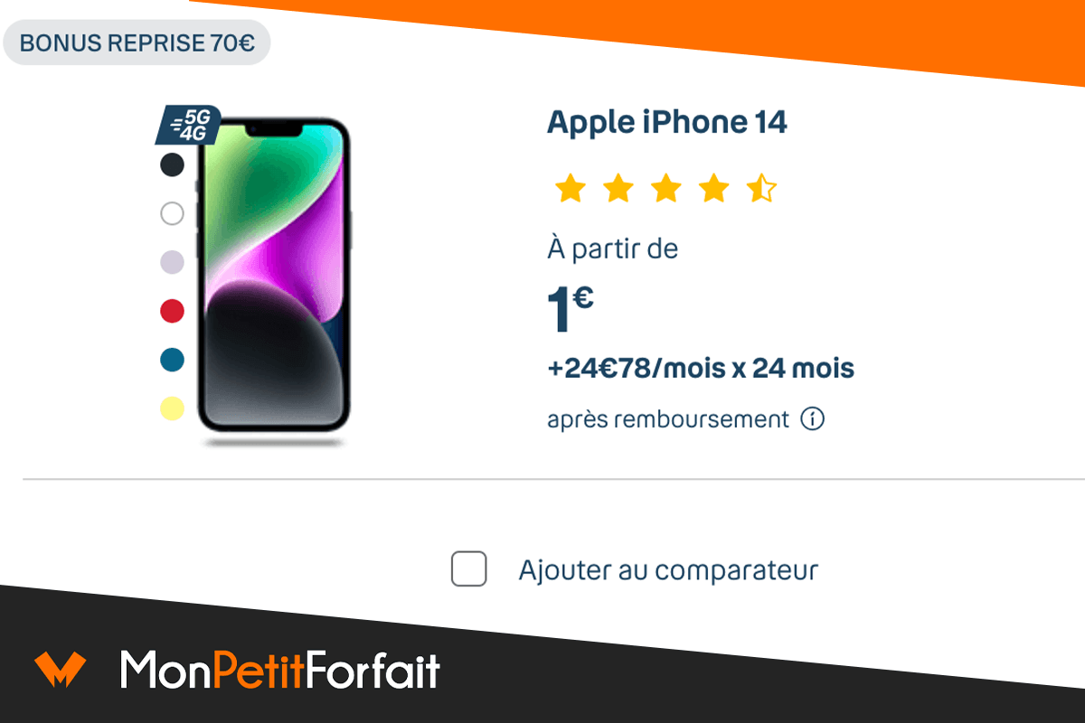 Bouygues iPhone 14 à 1€