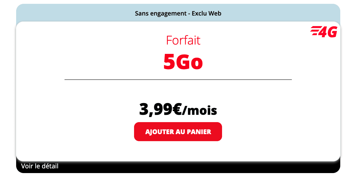Forfait mobile Auchan Telecom 5€